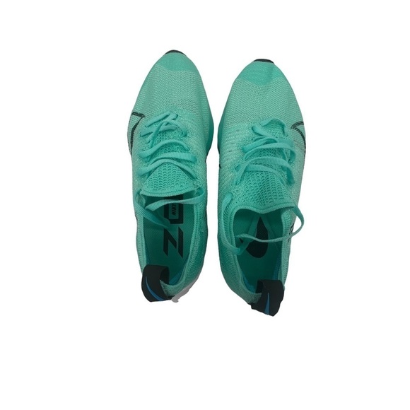 Nike Air Zoom Tempo Flyknit Turquoise Lace Up Sneakers Size 4.5 Youth - Picture 4 of 8